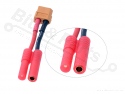 Verloopkabeltje XT60 female - HXT 4mm 